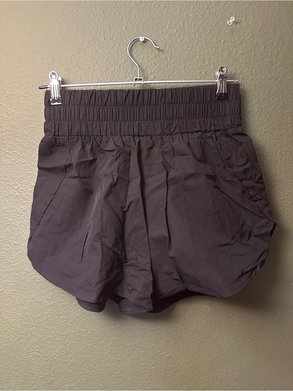 SHEIN Black High-Waist Athletic Shorts